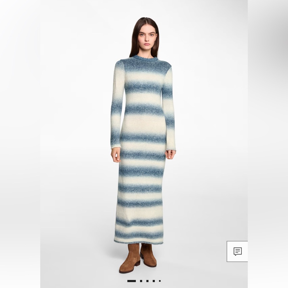 Mango Striped Sweater Dress